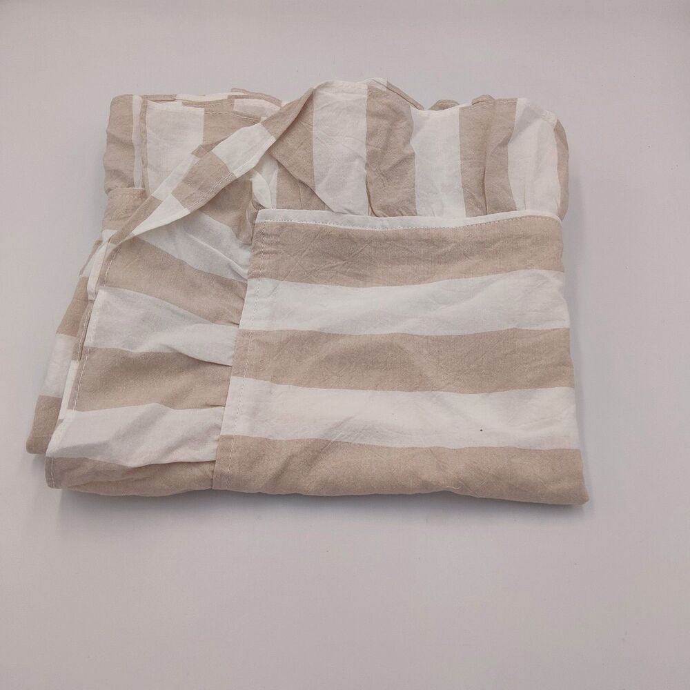SARO Lifestyle La Spezia Collection Beige Stripe Table Runner 16 X 72